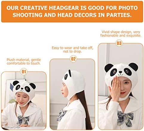 VALICLUD Cartoon Hat Party Headgear Plush Headband Decor Cosplay Costume