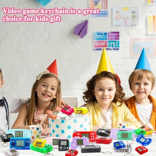 48 Pack Mini Video Game Keychain Party Favors