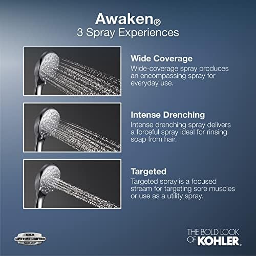 Kohler Awaken B90 Handshower Kit Polished Chrome