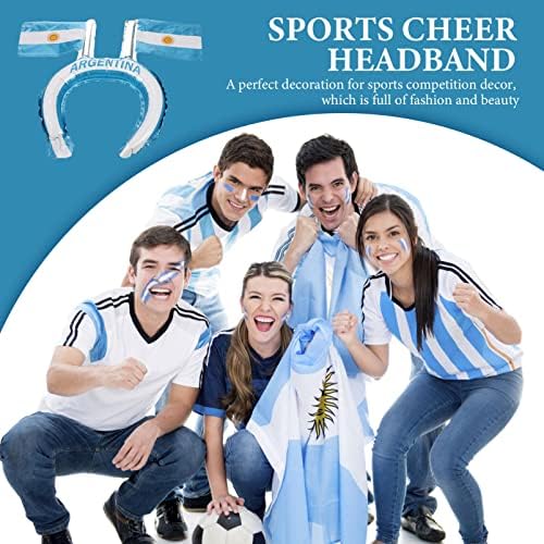 BESPORTBLE 20pcs Flag Design Headbands for Soccer Parties