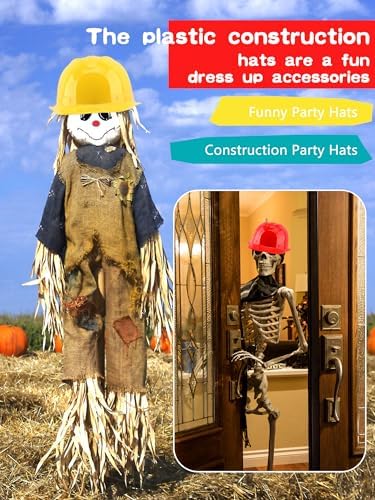 48 Pcs Kids Construction Party Hats for Halloween Cosplay