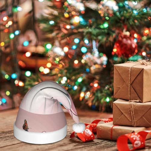 Christmas Santa Hat for Kids Baby High Heel Shoes Butterfly Party Hat