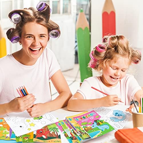 JAPBOR 24 Piece Dinosaur Coloring Book Set for Kids Party Favors