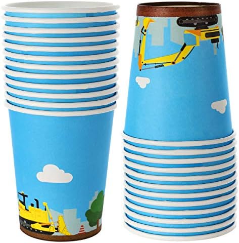 Construction Birthday Plates Set 97 Pieces Serves 24 Guests
