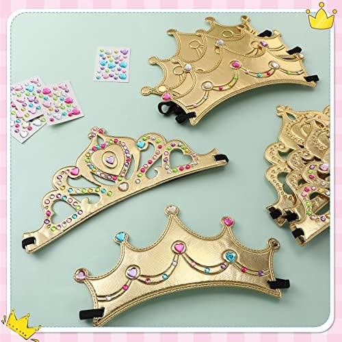Jexine 100 Pieces Foam Crowns Set for Kids