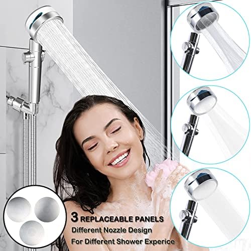 Vphom Hydro Jet High Pressure Handheld Shower Head Turbo Fan Kit