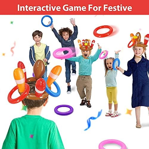 3 Pack Thanksgiving Ring Toss Games for Kids and Family
