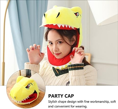 Adorable Plush Dinosaur Party Hat for Kids and Adults