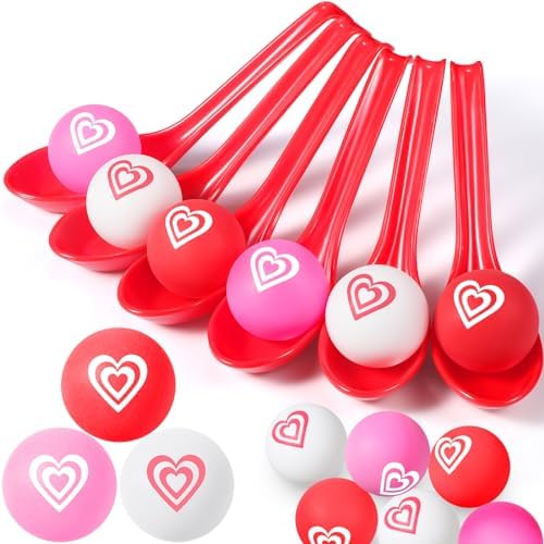 24 Piece Spoon Relay Race Game Set for Adults