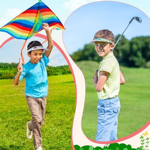 Hercicy 54 Pcs Foam Visors for Kids DIY Crafts