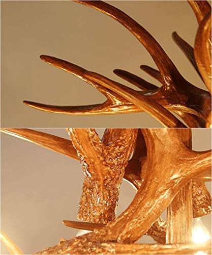 Rustic Antlers Chandelier 4 Light Farmhouse Design