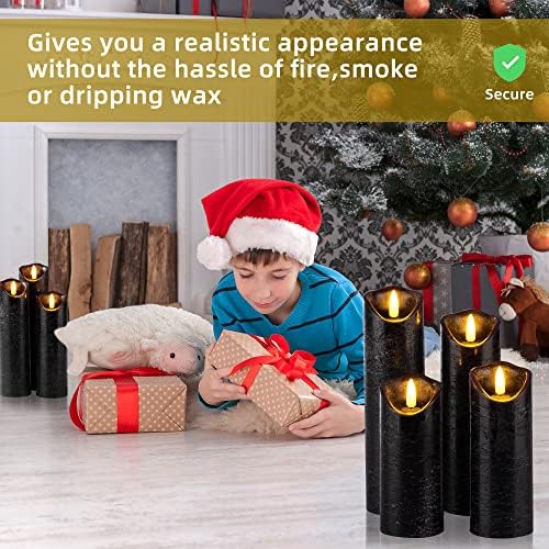 Hausware 9 Piece Flameless Candles with Remote Control Timer