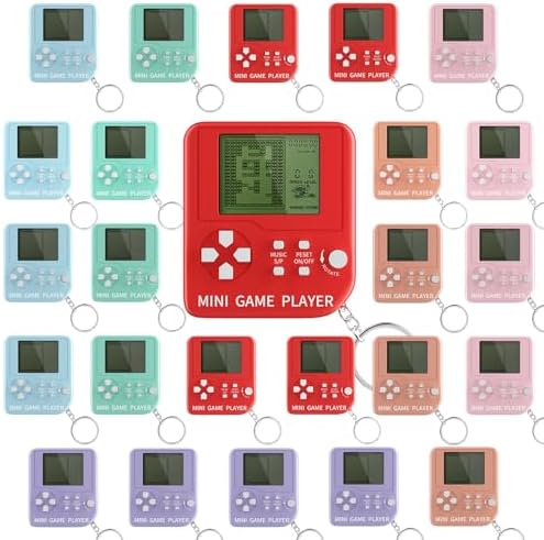 DJMUMU 24PCS Video Game Keychain Party Favors