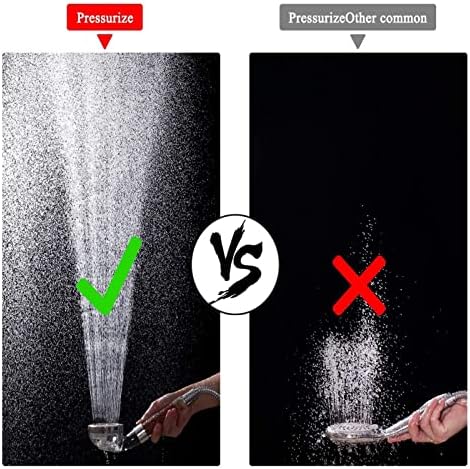 NATTCO Handheld 3 Modes Adjustable Shower Head with Anion Filter