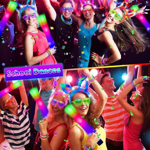 HHJ 284 Piece Glow in The Dark Party Supplies