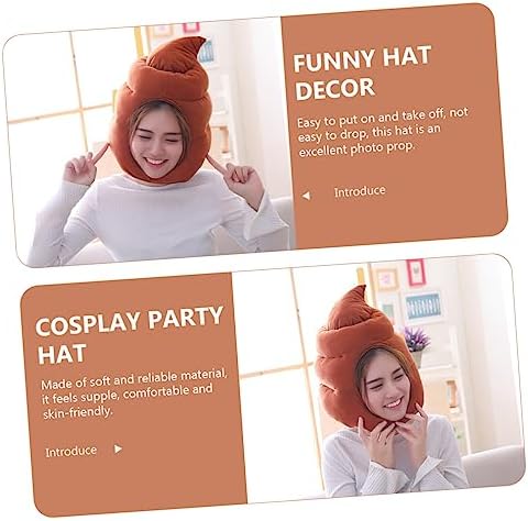 Didiseaon Funny Carnival Poop Hat for Adults