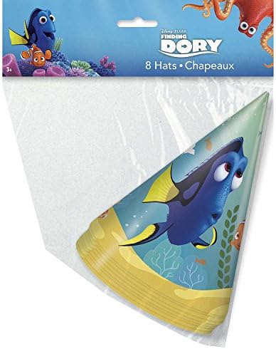 Disney Finding Dory Party Cone Hats 8 Pcs One Size