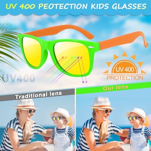 48 Pack Kids Sunglasses Party Favors Neon Bulk for Boys Girls Summer Beach Pool Birthday Supplies