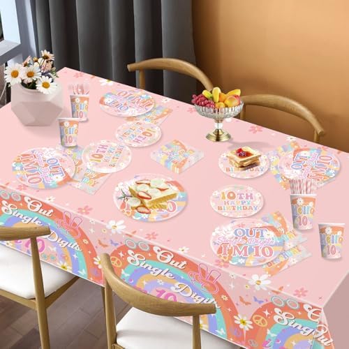 197pcs 10th Birthday Decorations for Girl Party Set