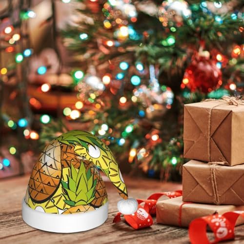 Tropical Summer Fruit Santa Hat for Kids