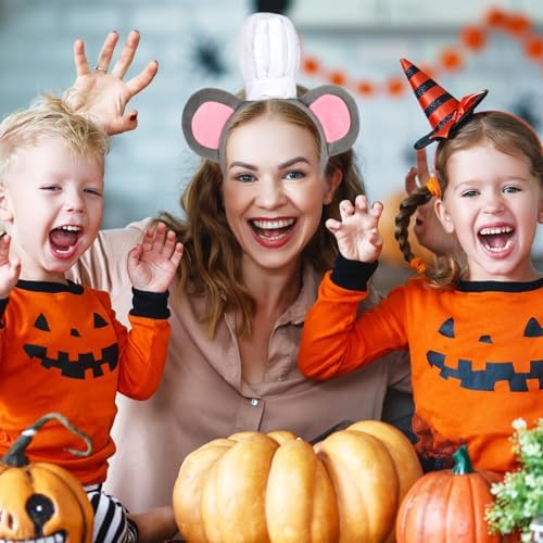 HODRME Mouse Headband with Chef Hat Halloween Christmas Costume Accessory