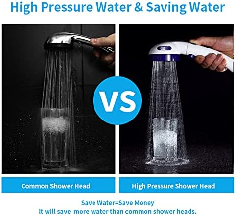 KAIYING High Pressure Handheld Shower Head with ONOFF Pause Switch and 3 Spray Modes