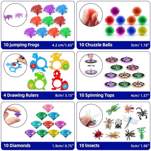 Nicknack Kids Party Bag Fillers 300PCS Assortment
