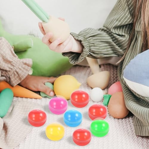 50Pcs Fillable Plastic Capsules for Gumball Machines Assorted Colors