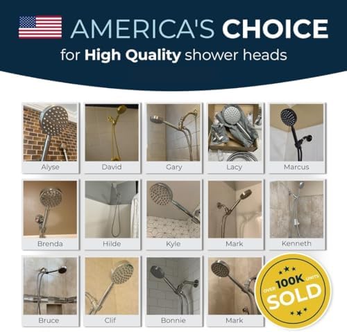 HammerHead Showers All Metal Handheld Shower Head Holder - Matte Black