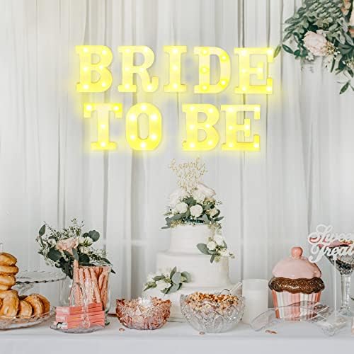 Bride to Be LED Light Set - 9 Piece Letter Decor
