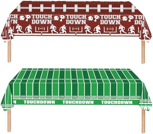 2 Pack Football Party Decorations Tablecloths