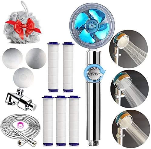 Vphom Hydro Jet High Pressure Handheld Shower Head Turbo Fan Kit