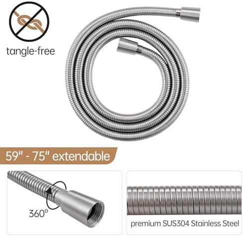 KES 5-Function Handheld Shower Head with Slide Bar