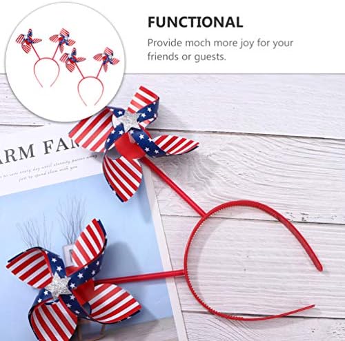 KESYOO 2pcs Independence Day Headband Hair Hoops Party Accessories