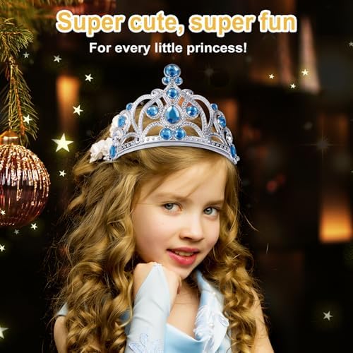 3pcs Birthday Tiara for Little Girls Princess Crown Set