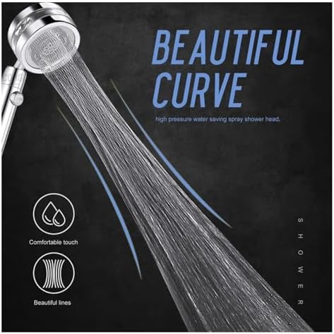 NATTCO 360 Degree Turbo Rotated Filter Shower Head Set