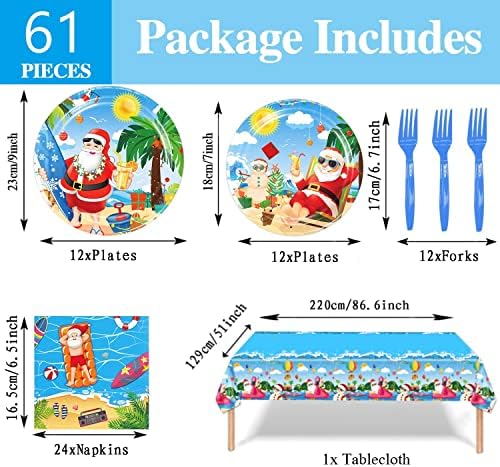 July Xmas Party Tableware Set for 12 Guests