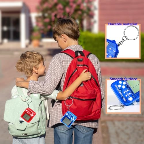 DOEA 24 Pack Video Game Keychain Party Favors for Kids