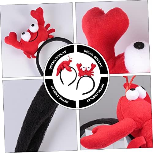 Angoily Crayfish Headwear Set 2 Pieces Party Hairbands for Festive Events