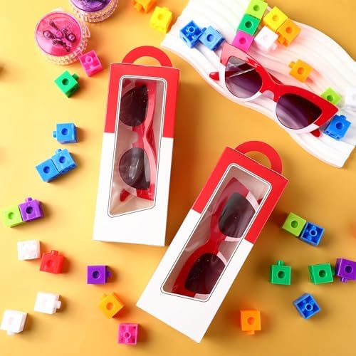 24 Pcs Red and White Party Favors Set for Anime Birthday Wedding Decorations