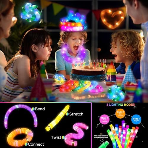 Bietrun 138PCS Glow in the Dark Party Supplies Set