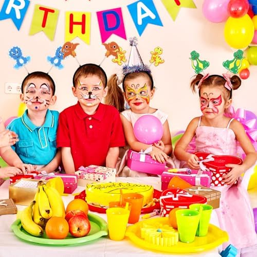 Whaline 6Pcs Dinosaur Dragon Headbands Birthday Party Favors