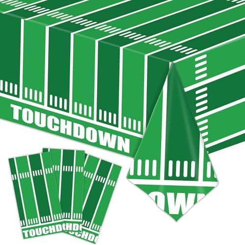 2 Pack Football Party Decorations Tablecloths