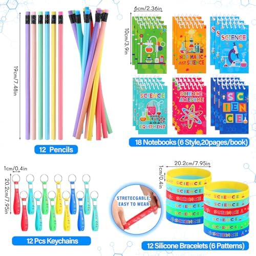 Zhanmai 140 Pcs Science Party Favor Set