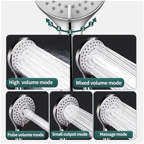 NATTCO Universal Hand Shower with 5 Models and Large Output
