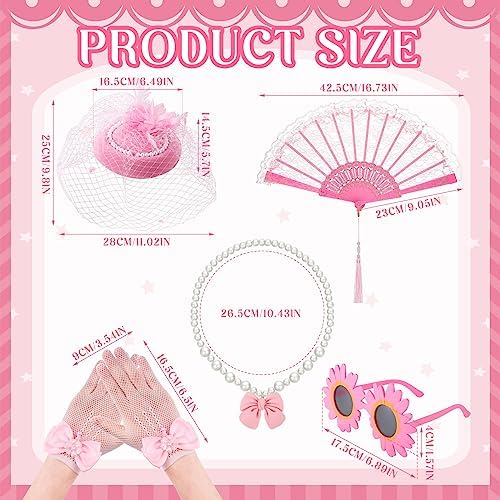 Jenaai 8 Pcs Girls Tea Party Costume Set