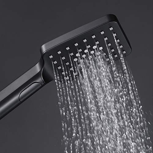 UWEREBFM Handheld Shower Head Black 3-Setting High Pressure