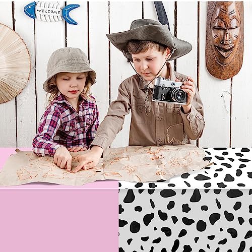12Pcs Cow Print Tablecloth Set for Birthday Parties