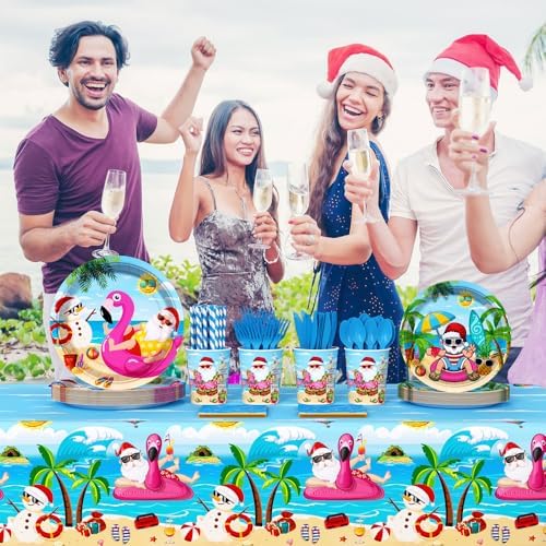 194pcs Summer Christmas Party Decorations Set