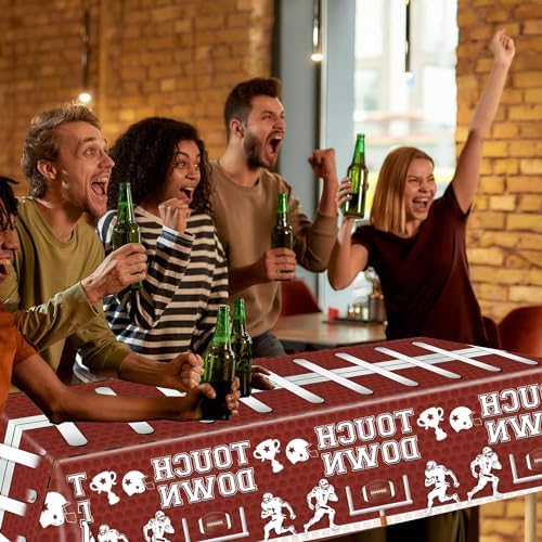 2 Pack Football Party Decorations Tablecloths